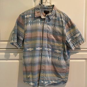 Collared Button Down Short Sleeve Shirt